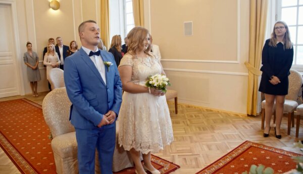 "I nie opuszczę Cię aż do ślubu": ślub cywilny na Zamku Królewskim